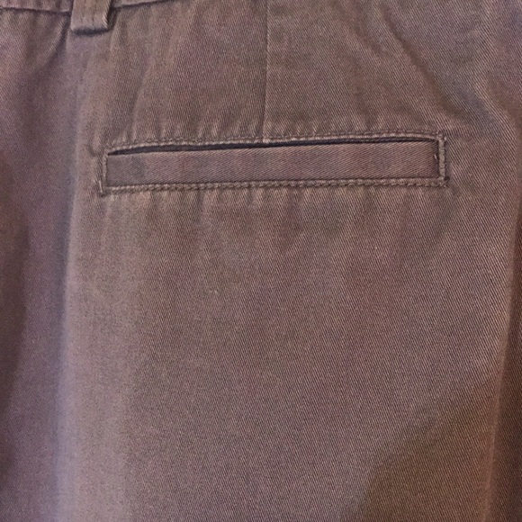 EUC L.L. Bean Brown Cotton Midi Skirt w/ Pockets size 16 Reg - Picture 4 of 5